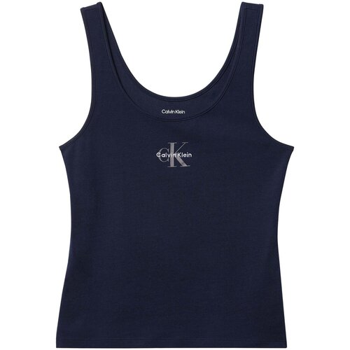 Calvin Klein Jeans Majice brez rokavov Gx Tank Modra Slike