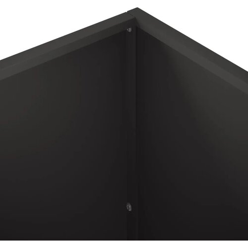  Vrtna saksija 2 kom. Crna 80 x 40 x 40 cm Čelična vrata - Crna 80 x 40 x 40 cm 2 Slike