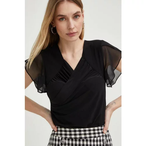 Answear Lab Bluza za žene, boja: crna, glatka