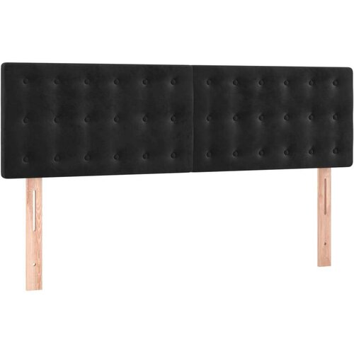VidaXL Krevet s oprugama i madracem crni 140x200 cm bar&amp;scaron;unasti Slike