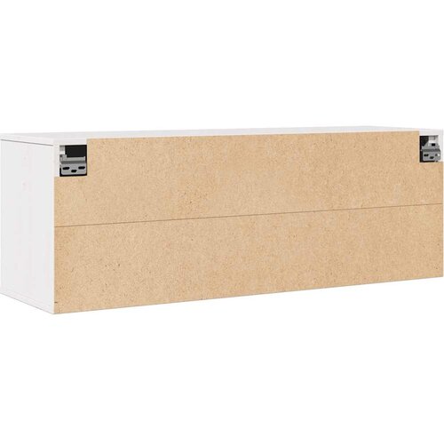  Zidni ormarić bijeli 100 x 30 x 35 cm od masivne borovine Slike