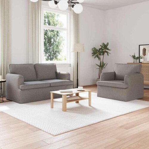 SOFA 2 pcs Sivo-smeđa Metal Cene
