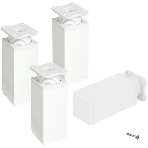 WALTECO Komplet nožica za namještaj (D x Š x V: 4 x 4 x 10 cm, Nosivost: 50 kg, Plastika, 4 Kom.) Cijene
