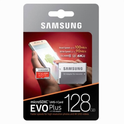 Samsung SPOMINSKA KARTICA EVO PLUS 128GB micro SDXC class 10 100 MBs Cene