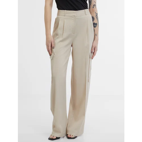 Orsay Beige Women's Trousers - Ladies