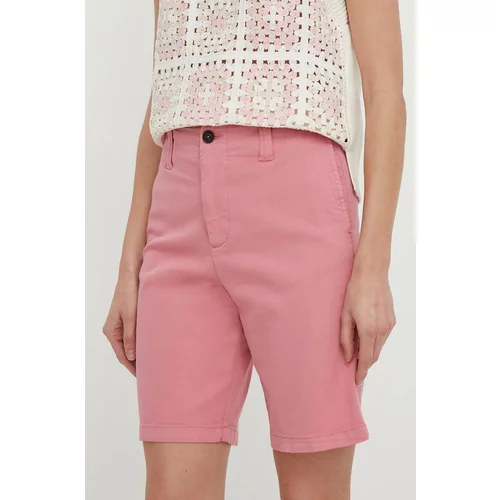 North Sails Kratke hlače za žene, boja: ružičasta, bez uzorka, visoki struk, 074775