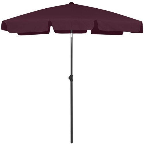 VidaXL Suncobran za plažu bordo 180 x 120 cm Slike