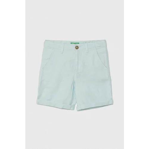 United Colors Of Benetton Kratke hlače iz mešanice lana
