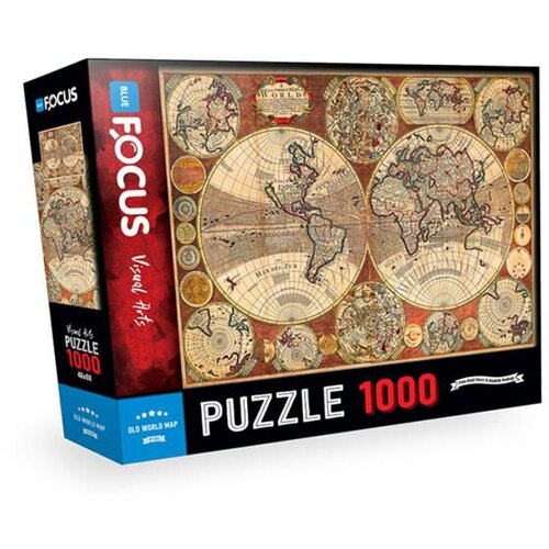 Pertini Društvena igra Blue Focus Puzzle 1000 delova Stara mapa sveta Cene