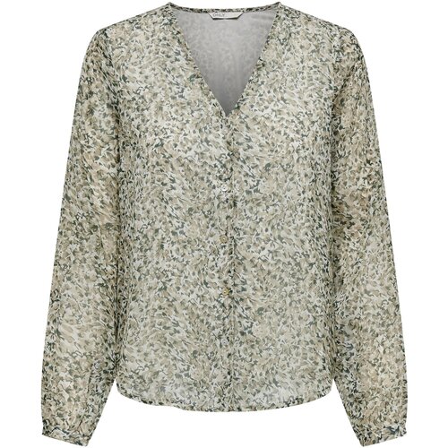 Only Bluza &amp;#039;Luna&amp;#039; bež / kaki / temno zelena Slike