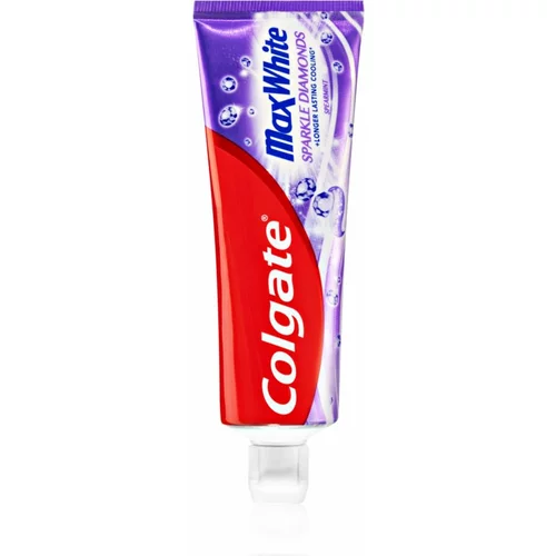Colgate Max White Sparkle Diamonds pasta za izbjeljivanje zuba s fluoridom Spearmint 75 ml