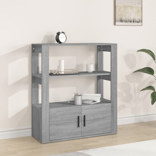 vidaXL Komoda sivog hrasta sonome 80x30x90 cm od konstruiranog drva Cene