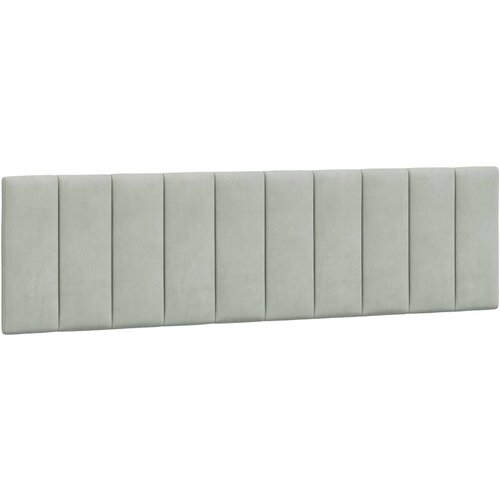 Maison Chic posteljno vzglavje - vzglavna omarica - vzglavna stranica svetlo siva 180 cm žamet, (21704251) Cene