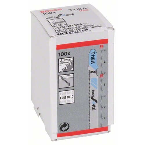Bosch 2608631964 T 118 A Basic for Metal listovi ubodne testere Slike