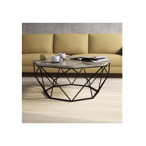 Hanah home Diamond Klub sto, 90x38x90cm, Bež Cene