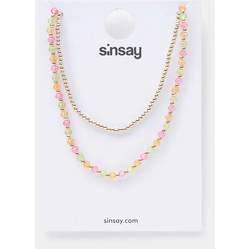 Sinsay - Komplet 2 ogrlic - Zlata