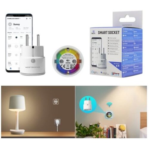 Chameleon Pametna vtičnica 16A z merjenjem porabe, pametni dom, Smart Home Cene