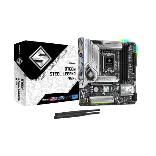 AsRock B760M STEEL LEGEND WIFI - Micro ATX matična ploča, (5000319484) Cene