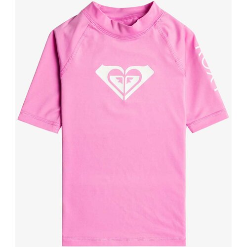 Roxy majica za kupanje za devojčice WHOLE HEARTED SS Short Sleeve UPF 50 Rashguard roze Cene