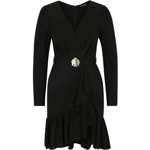 Lauren Ralph Lauren Petite Obleka 'DERRAIN' zlata / črna