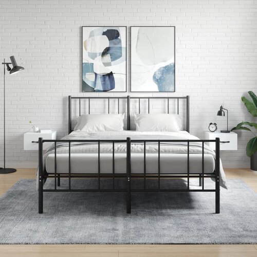 vidaXL Stenska nočna omarica 2 kosa bela 35x35x20 cm Cene