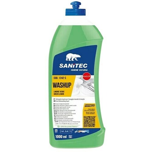 SANITEC Sredstvo za pranje posuđa Washup (1 l, Limun) Cijene