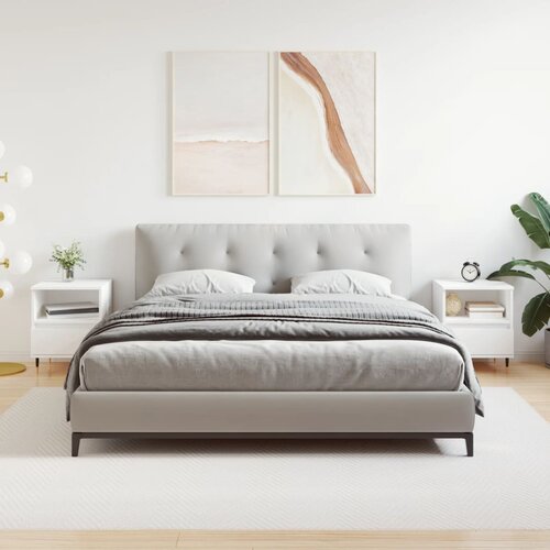 VidaXL Nočna omarica 2 kosa bela 40x35x50 cm inženirski les Slike