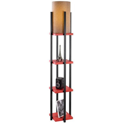 Opviq 7118 Podna lampa, Crno-Crvena Cene