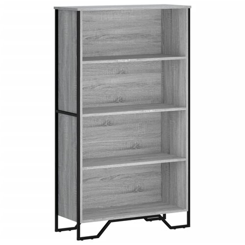 Maison Chic Knjižna omara - Knjižni regal siva sonoma 80x31x137,5 cm inženirski les, (21724666) Slike