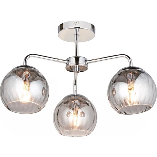 Endon 97971 - plafonski luster dimple 3xE14/25W/230V sjajni hrom/zadimljeno siva Slike