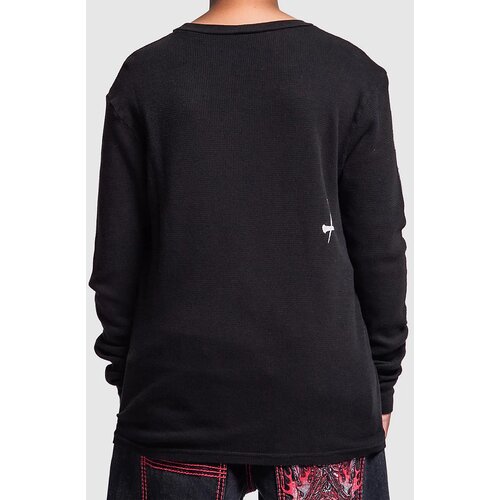 Affliction Winged Up Thermal Longsleeve T-Shirt black Slike