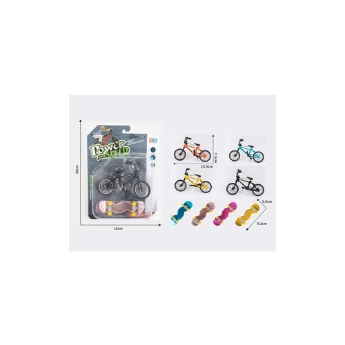 Denis Metalni (die-cast) mini bicikl + fingeroard , 10,5 cm Cene