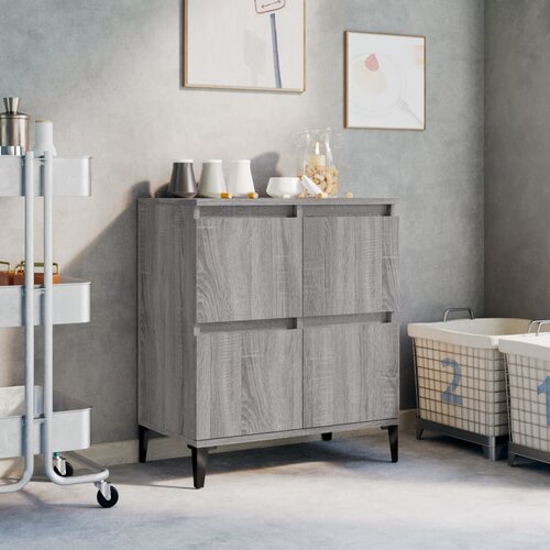 The Living Store Komoda siva sonoma 60x35x70 cm inženirski les - Komoda, (21503261) Slike