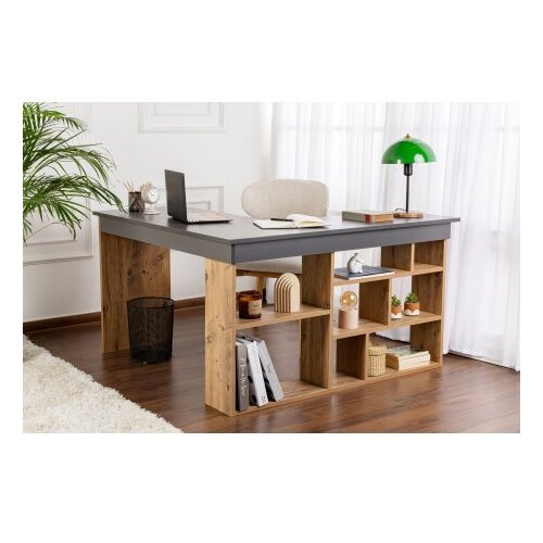 Hanah home Radni sto Vesper Anthracite Atlantic Pine Cene
