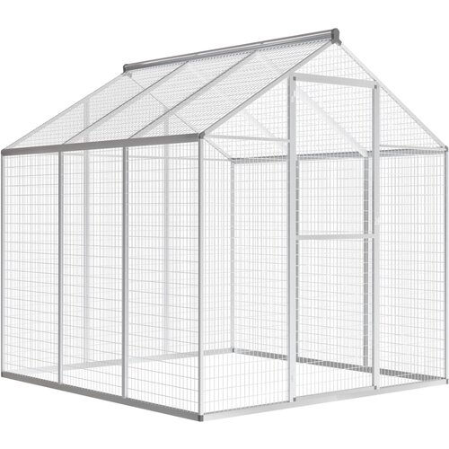 Vanjski kavez za ptice od aluminija 183 x 178 x 194 cm Slike
