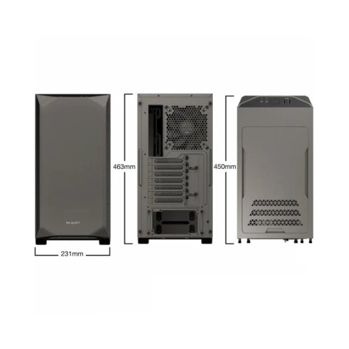 be quite! kućište Midi be quiet! PURE BASE 500 mettalic grey Window Cene