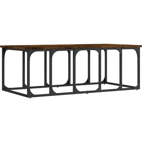  Stolić za kavu boja hrasta 100 x 50 x 35,5 cm konstruirano drvo Slike