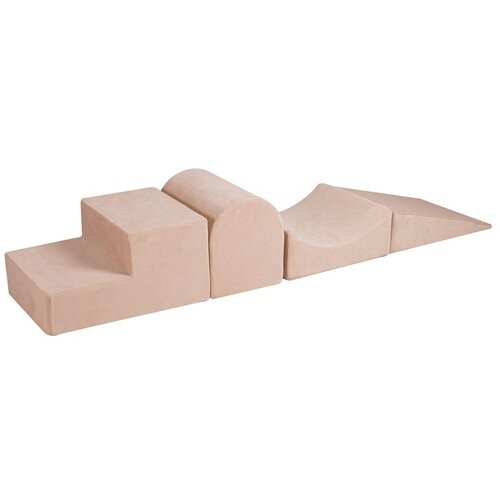 MeowBaby Igrali&amp;scaron;te od krem bar&amp;scaron;unaste pjene 45x193x30 cm Montessori - Slike