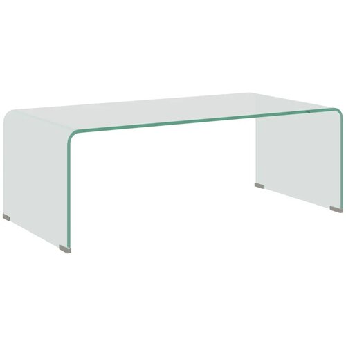  Čvrsti stakleni stolić za kavu  jednodijelni dizajn  jednostavan i moderan  100 x 50 x 35 cm  prozirni Cijene