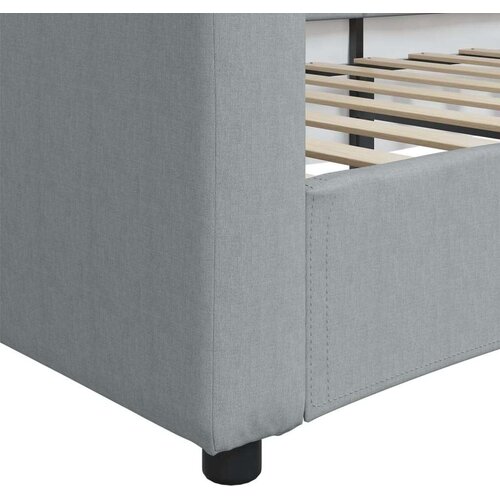 VidaXL dnevni krevet svjetlosivi 80 x 200 cm od tkanine Slike