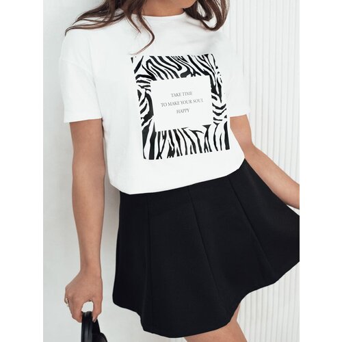 DStreet Women&amp;#039;s T-shirt with TEBOHON print white Slike