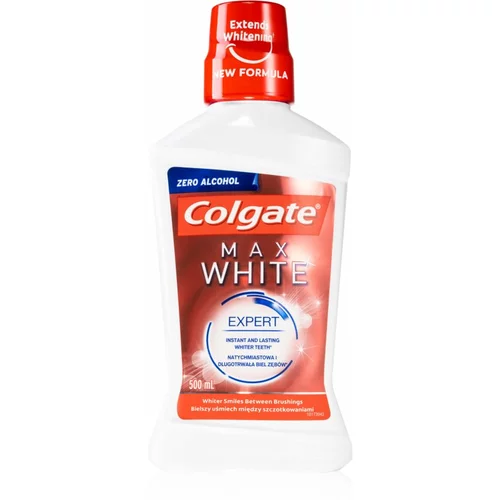 Colgate Max White Expert vodica za usta s učinkom izbjeljivanja bez alkohola 500 ml
