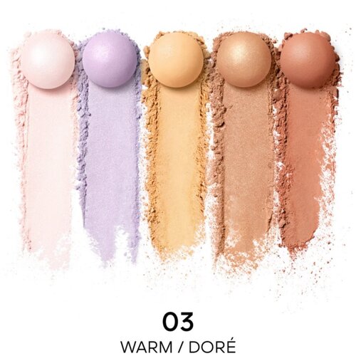 Guerlain M&amp;eacute;t&amp;eacute;orites Light Revealing Pearls of Powder tonirani biseri za obraz odtenek 03 Warm / Dor&amp;eacute; 20 g Slike