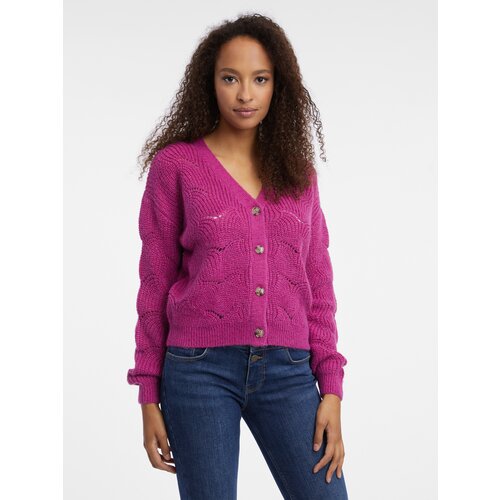 Orsay Dark pink Ladies Cardigan - Women Slike