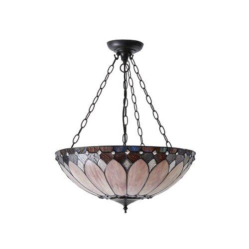  Endon 63976 - Luster na lancu Tiffany BROOKLYN 3xE27/60W/230V prečnika 50 cm Slike