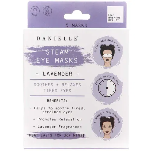 Danielle Beauty Maska za oči Lavender Steam Eye Mask 5-pack