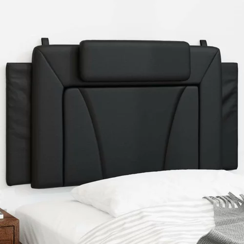 Jastuk za uzglavlje crni 100 cm od umjetne kože