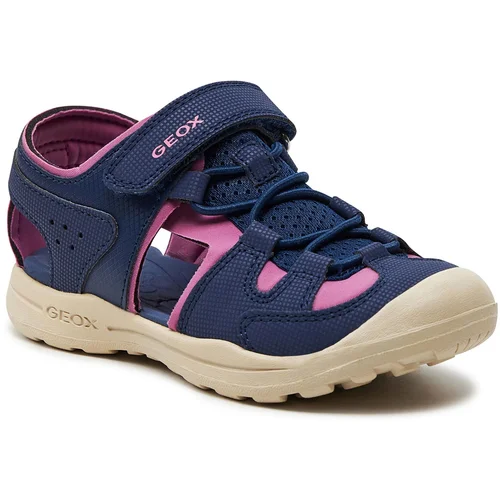 Geox Sandali J Vaniett Girl J456AB 015CE C4268 S Navy/Fuchsia