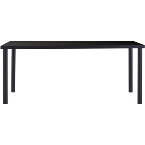Maison Chic Jedilna miza - Kuhinjska miza - Jedilni stol črna 180x90x75 cm kaljeno steklo, (21714935) Cene