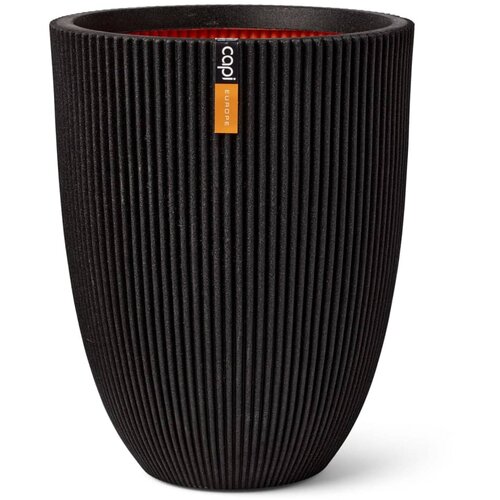 Capi Vaza elegant Groove 34x46 črna, (20981085) Slike